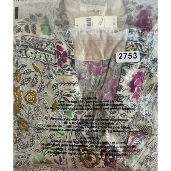 Anthropologie Flower Paisley Wrap Blouse NWT Size XS - Picture 8 of 11